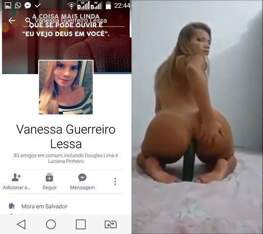 Video Vanessa putinha de Salvador BA caiu na net socando o pepino na buceta carente